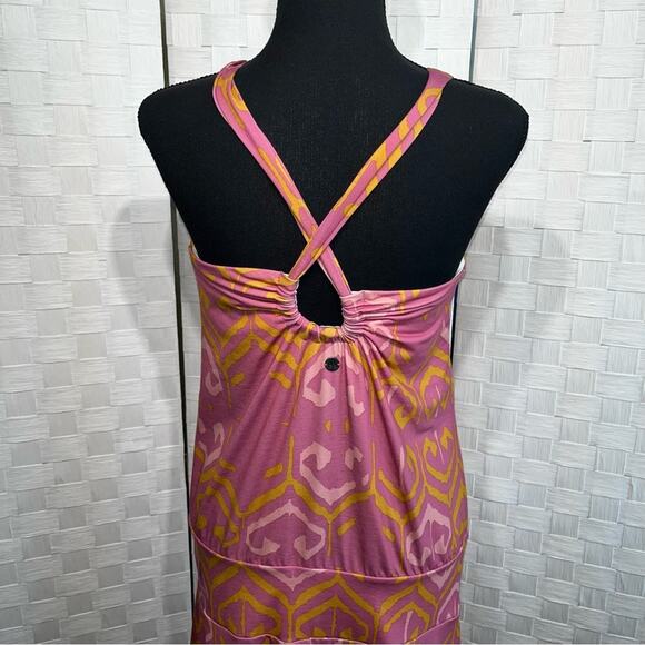 PrAna Womens Avore Dress Size Medium Halter Neckline Boho Drip Waist Summer Soft - Picture 5 of 16
